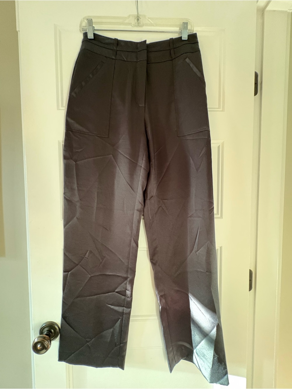 Parisian Women’s Black Satin Trousers